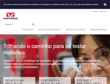 Tablet Screenshot of instron.com.br